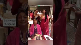  #kajol and #tanishamukherjee celebrate their #mother #tanuja's birthday #shorts