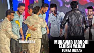 Munawar Faruqui, Elvish Yadav and Fukra Insaan HUG Each Other | Bhaichara Moment | ECL