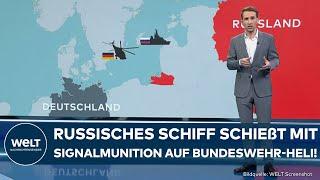 EKLAT IN DER OSTSEE: Russische Schiffsbesatzung schießt auf Bundeswehr-Hubschrauber! Was wir wissen