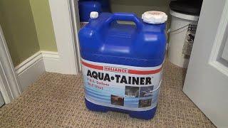 RELIANCE PRODUCTS AQUATAINER 7 GALLON RIGID WATER CONTAINER CUSTOMER REVIEW AND CLOSE UP LOOK