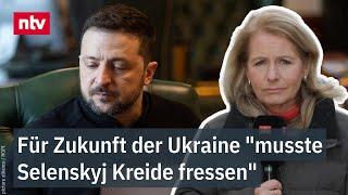 Für Zukunft der Ukraine "musste Selenskyj Kreide fressen" - Präsident entschuldigt sich