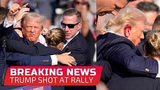 BREAKING NEWS: DONALD TRUMP SHOT AT RALLY (CHILLING VIDEO SHOTS FIRED AT DONALD TRUMP)