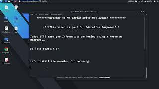  Live Hacking Attacks | Cyber Attacks Live | Recon-ng V5 - Marketplace & Installing Recon Modules