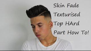 SKIN FADE MESSY SCISSOR TEXTURE || BARBER TUTORIAL ||