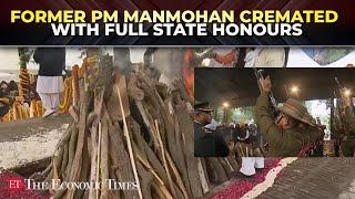 Former PM Manmohan Singh receives 21-gun salute, cremated at Delhi's Nigambodh Ghat