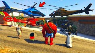 Franklin And Shinchan Stealing Costly Helicopters In Gta 5 Tamil