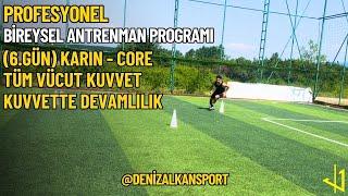 BİREYSEL PROFESYONEL FUTBOL ANTRENMAN PROGRAMI 6.GÜN