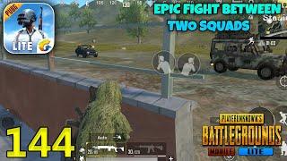 EPIC Fight Between Two Squads | PUBG Mobile Lite Solo Squad Gameplay