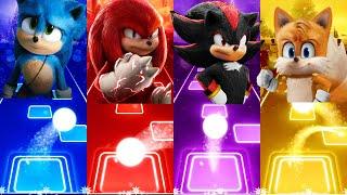 Sonic The Hedgehog 2  Knuckle  Shadow  Tails | Tiles Hop EDM Rush