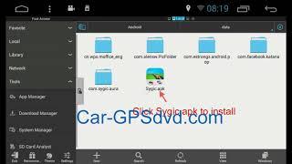 Sygic map installation guide  for car stereo player with android 8.0 /10.0system