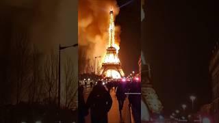 Fire at the Eiffel Tower  #2024