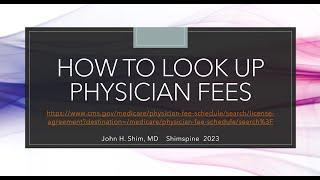 How to Look UP Physicians Fees