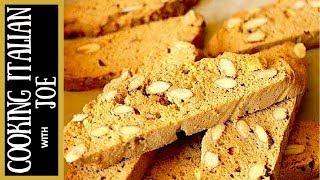 Homemade Almond Biscotti Cookies | Cooking Italian with Joe