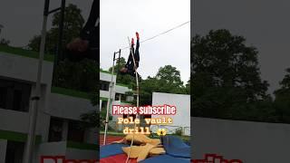 Pole vault drill slow motion #video #varala #real #fitness #short 