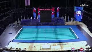 A swimming pool at Lucas Oil Stadium? Timelapse shows Olympic pool put into Colts' football stadium