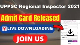 UPPSC Regional Inspector Admit Card 2021 (Out) – Download RI Hall Ticket Here