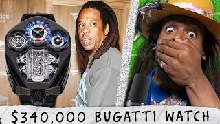 Cam Newton reacts to JAY-Z's $340,000 Bugatti watch! HOT DAMN