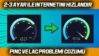 PROGRAMSIZ İNTERNET HIZLANDIRMA 2023 | PİNG DÜŞÜRME 2023