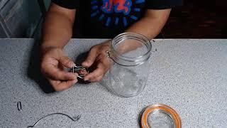 Fixing the lid on the Kilner Jar