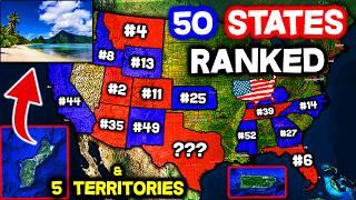 All 50 States & 5 Territories in the USA Ranked WORST to BEST (2025)