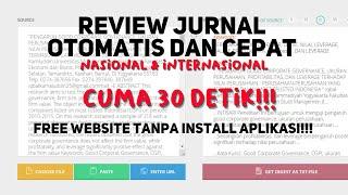 CARA REVIEW JURNAL OTOMATIS DAN CEPAT | GETDIGEST