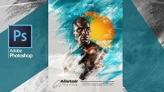 How to design UFC Poster Design using Adobe Photoshop #photoshop  #windystudio #ufc