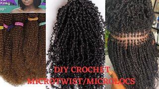 DIY: HOW TO DO CROCHET MICRO TWIST / MINI TWIST FOR $1 ONLY #minitwists #sisterlocks