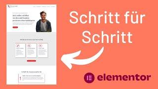 One-Page-Website mit Elementor erstellen (kostenlos)