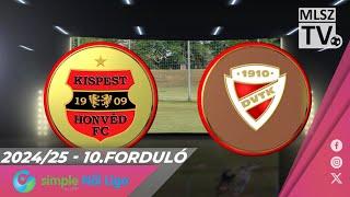 Budapest Honvéd FC - DVTK | 1-0 | Simple Női Liga | 10. forduló | MLSZTV