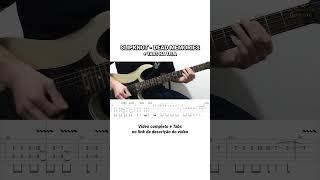 Solo de Dead Memories (Slipknot) #guitarra #auladeguitarra #guitar #slipknot #metal #coverdeguitarra