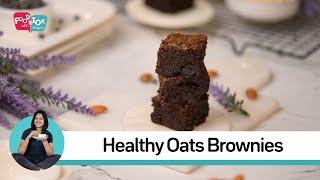 No Flour No Sugar No Butter Healthy Oats Brownie Recipe | Healthy Brownie Recipe | Healthy Sweets