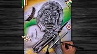 A.P.J Abdul Kalam Creative Art / Pencil Drawing / By wow art 4u