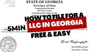 How To File For A LLC in Georgia