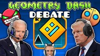 US Presidents Play Geometry Dash | Debate
