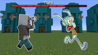 Squidville gets raided in Minecraft