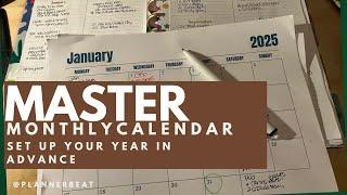 Master Monthly Calendar | Set Up A Year in Advance Pt 2 | Planner Foundations | Functional Planning