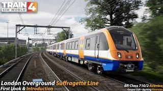 First Look London Overground : Suffragette Line : Train Sim World 4 [4K 60FPS]