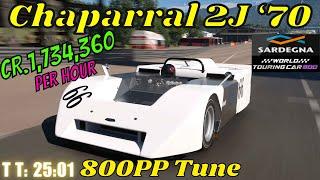 GT7|Chaparral 2J ‘70|Sardegna 800pp Tune|1.48(Requsted)
