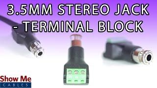 3.5mm Terminal Block Stereo Connector - DIY Project to Repair Your Audio Cable #445