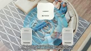 Retekess TH016 WiFi Smart Bed Alarm Motion Sensor for Elderly and Patient New Arrival