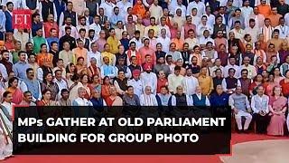 Parliament Special Session: MPs pose for group photos as they bid farewell to old Parliament