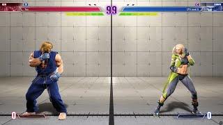Ken vs Cammy (Hardest AI) - Street Fighter 6.