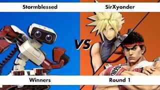 Late Night Wifi 38 Winners Round 1 Stormblessed (ROB) vs SirXyonder (Cloud/Ryu)