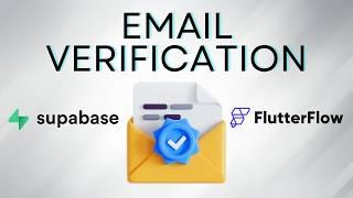 Finally! Email Verification with FlutterFlow and Supabase