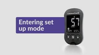 CareSens Dual Blood Glucose Meter  - Entering setup mode 2