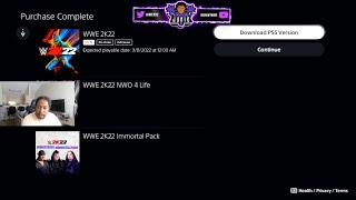 Purchasing WWE 2K22 NWO 4 Life Edition LIVE in Playstation Store !