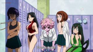 Mineta Espia a Uraraka, Momo, Asui y Jiro // BOKU NO HERO // Sub Español