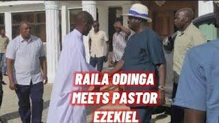 Shocking!! RAILA ODINGA VISITS PASTOR EZEKIEL AFTER HIS RELEASE!! SEE HIS GIFT 