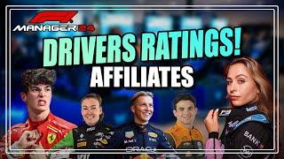 F1 Manager 24 Affiliate Driver Ratings and Contracts!