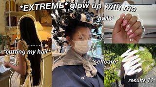 EXTREME GLOW UP TRANSFORMATION | cutting my long hair, nails, selfcare & days in my life in korea